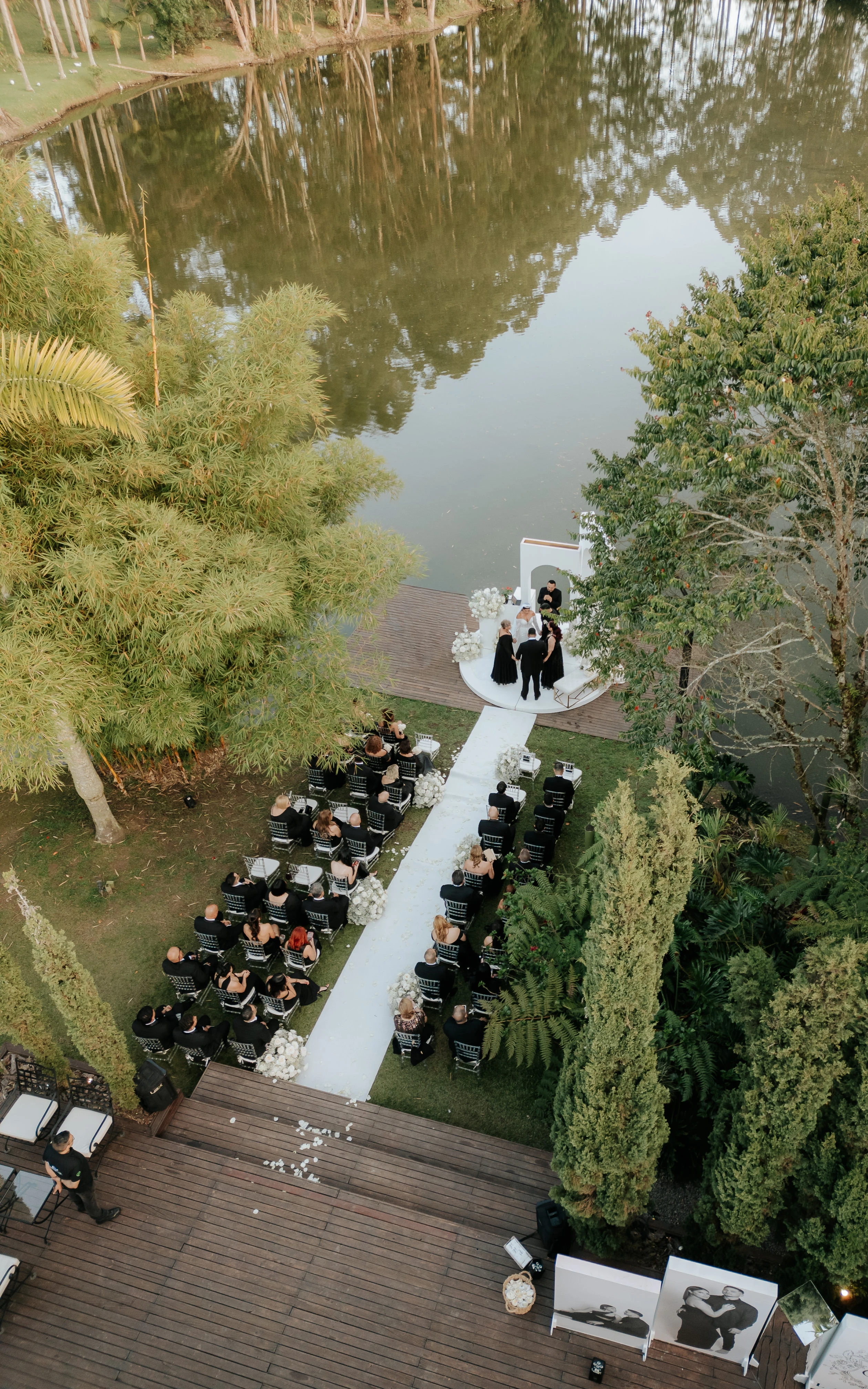 Outdoor wedding ceremony setup — optional vows after a Miami courthouse marriage license